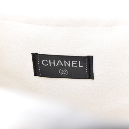 Chanel Terry Cotton CC Beach Tote Towel Set Black White 8 of 12