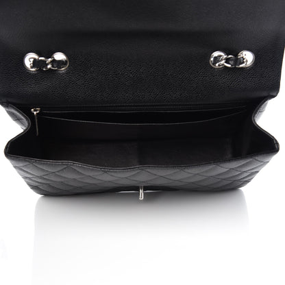 Chanel Caviar Quilted Jumbo Single Flap Black 5 of 9