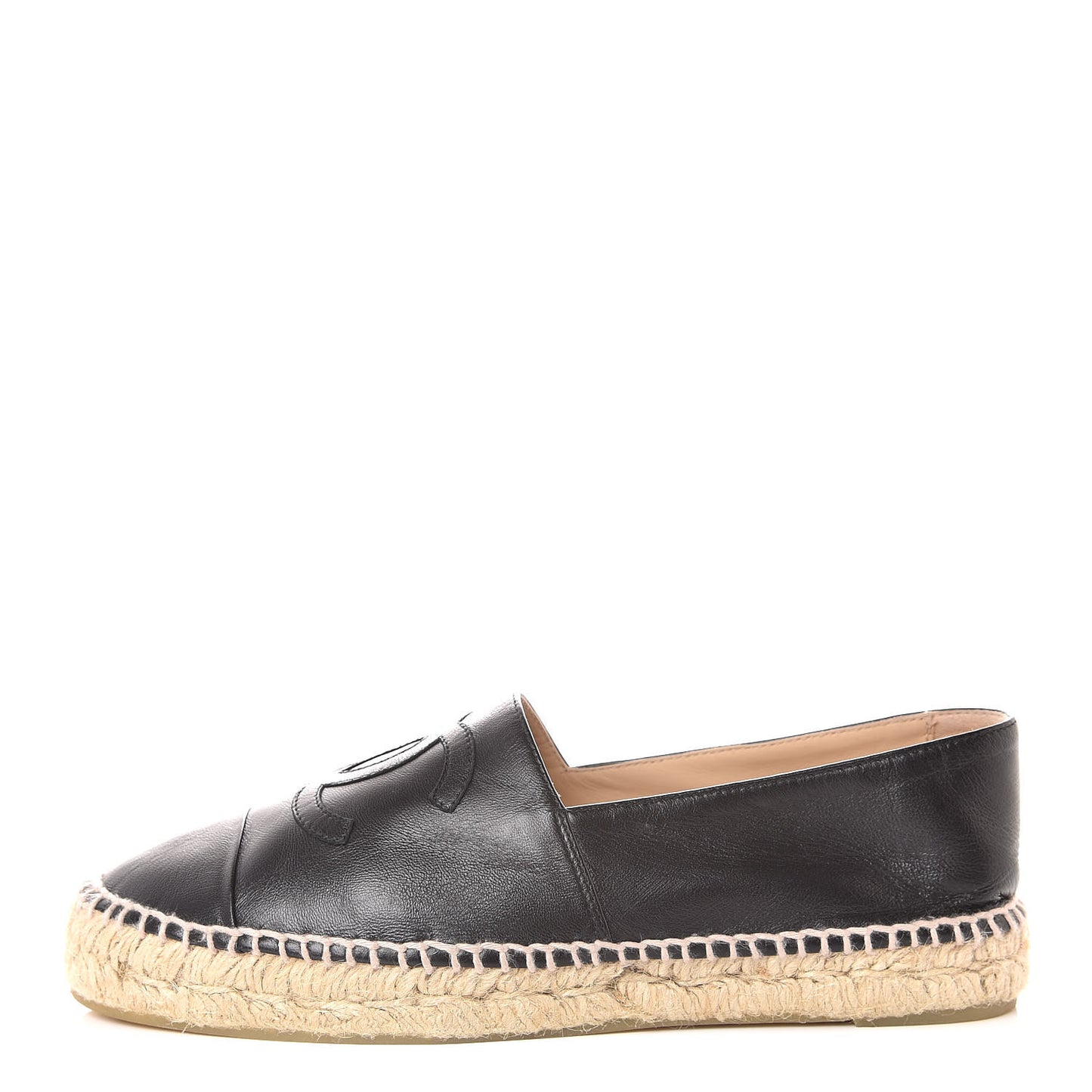 Lambskin CC Espadrilles 39 Black