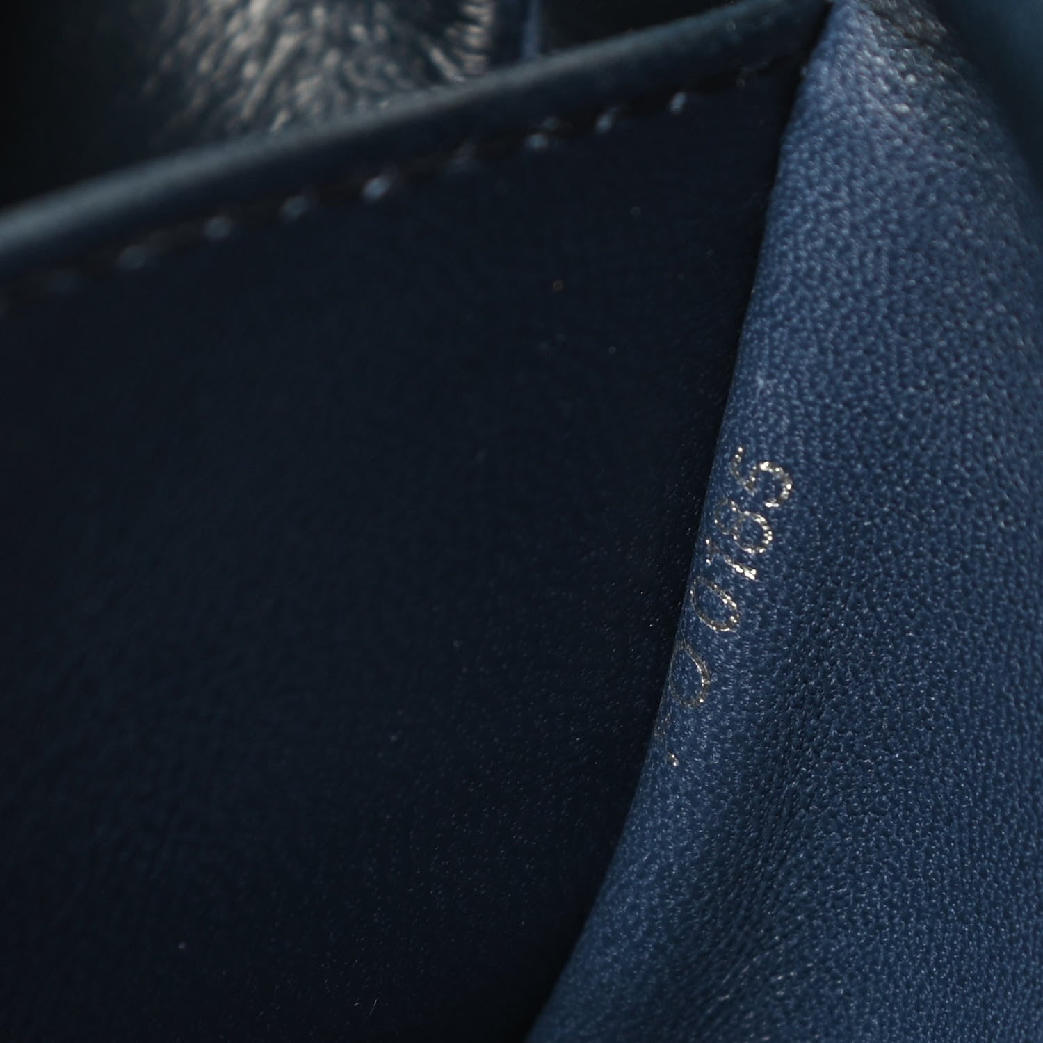 Louis Vuitton Lambskin Malletage Contraste GO-14 PM Blue 7 of 9