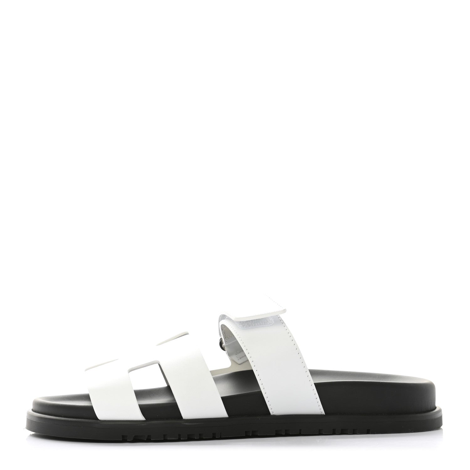 Hermes Calfskin Womens Chypre Sandals 39 White 1 of 9