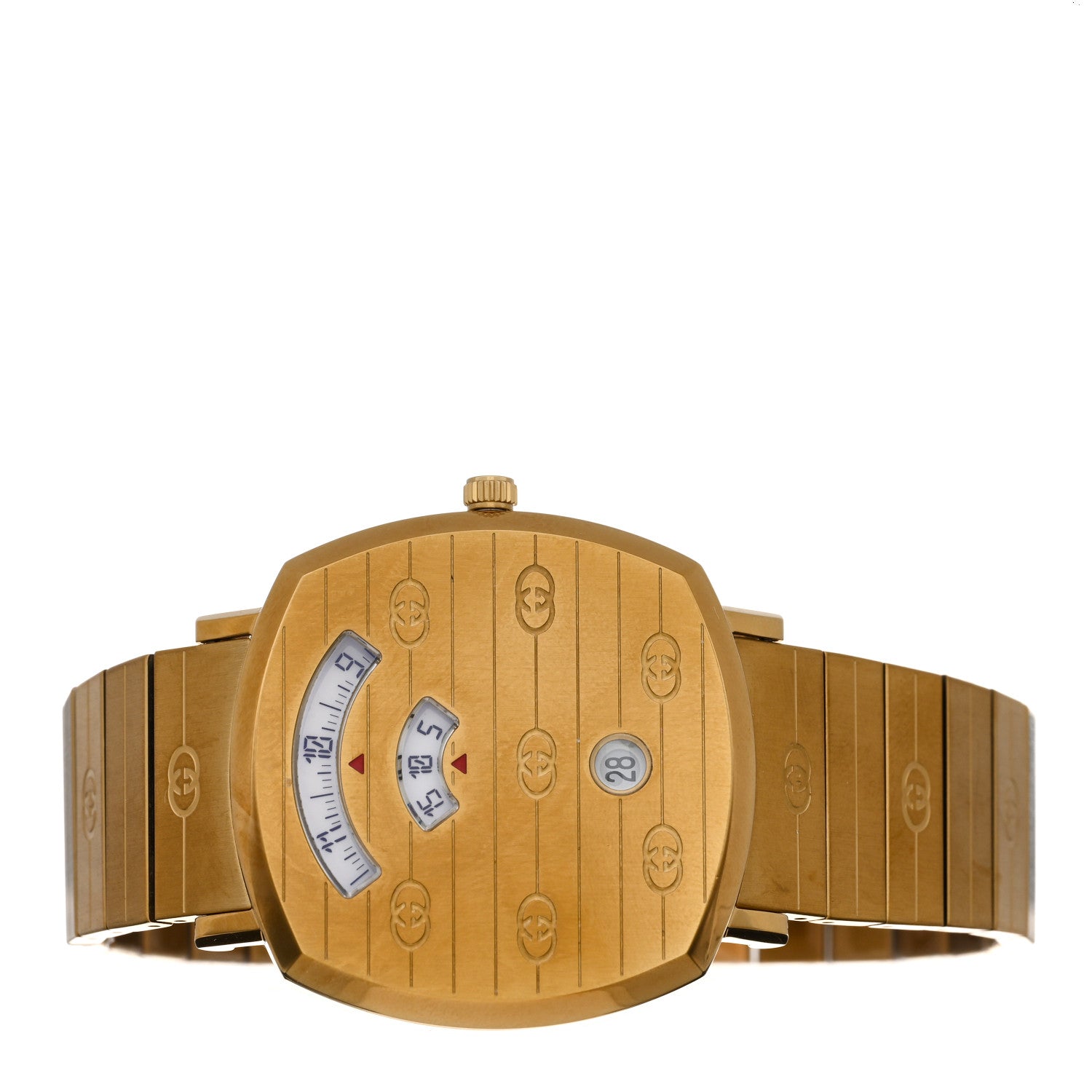 Gucci Stainless Steel 38mm Grip Quartz Watch Gold 2 of 4