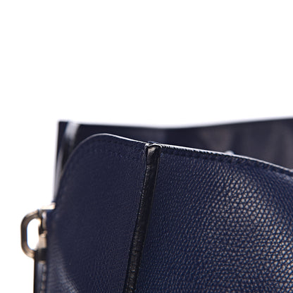 Balenciaga Calfskin Papier A4 Zip Around Plate Tote Bleu Indigo 17 of 20