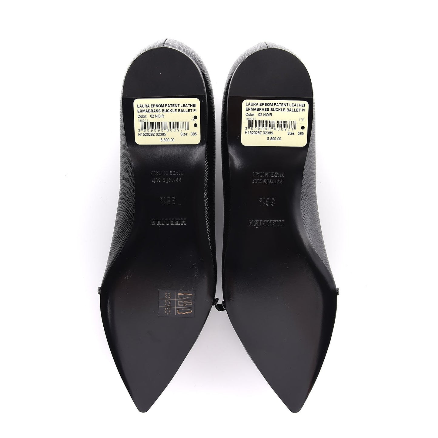 Patent Epsom Laura Ballerina Flats 38.5 Black