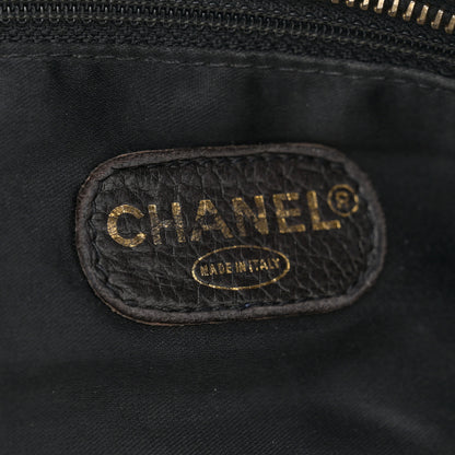 Chanel Lambskin Large Quilted Shopping Tote Black 6 of 13