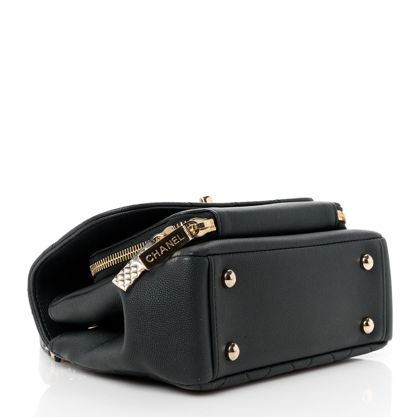 Caviar Quilted Small Business Affinity Flap Black