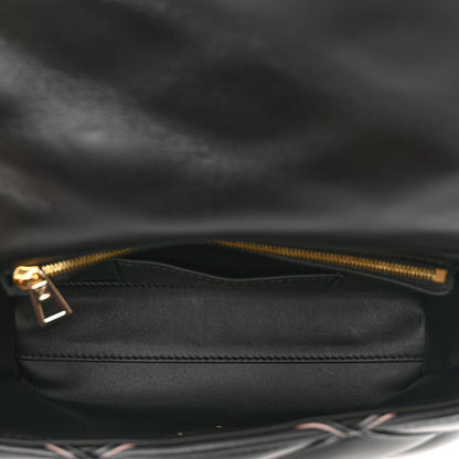 Louis Vuitton Lambskin Malletage Top Handle GO-14 MM Black Pink 5 of 9