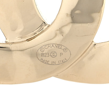 Chanel Metal Crystal Baguette CC Brooch Gold 3 of 3