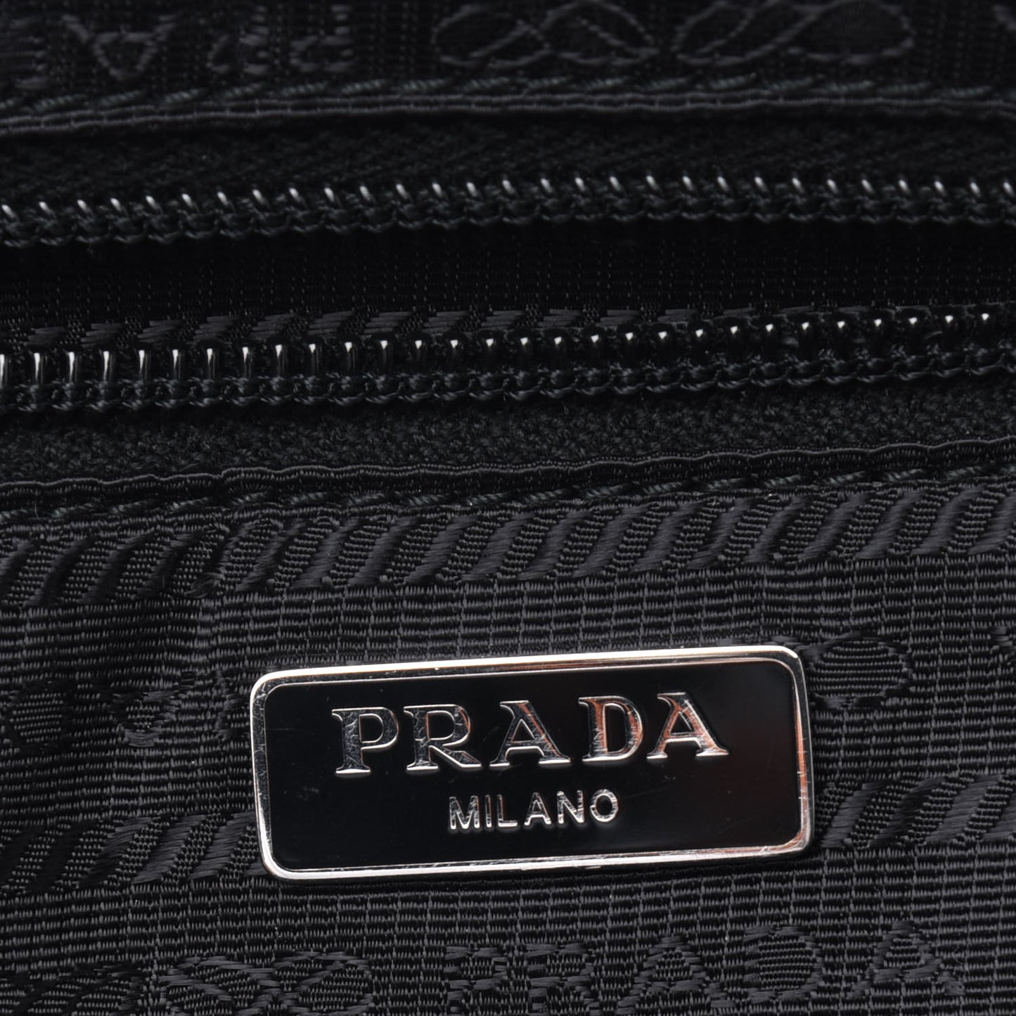 Tessuto Nylon Saffiano Wristlet Black