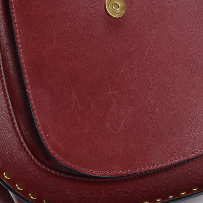 Chloe Calfskin Braided Small Hudson Shoulder Bag Sienna Red 7 of 10
