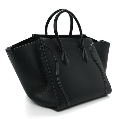 Celine Grained Calfskin Medium Phantom Luggage Black 2 of 11