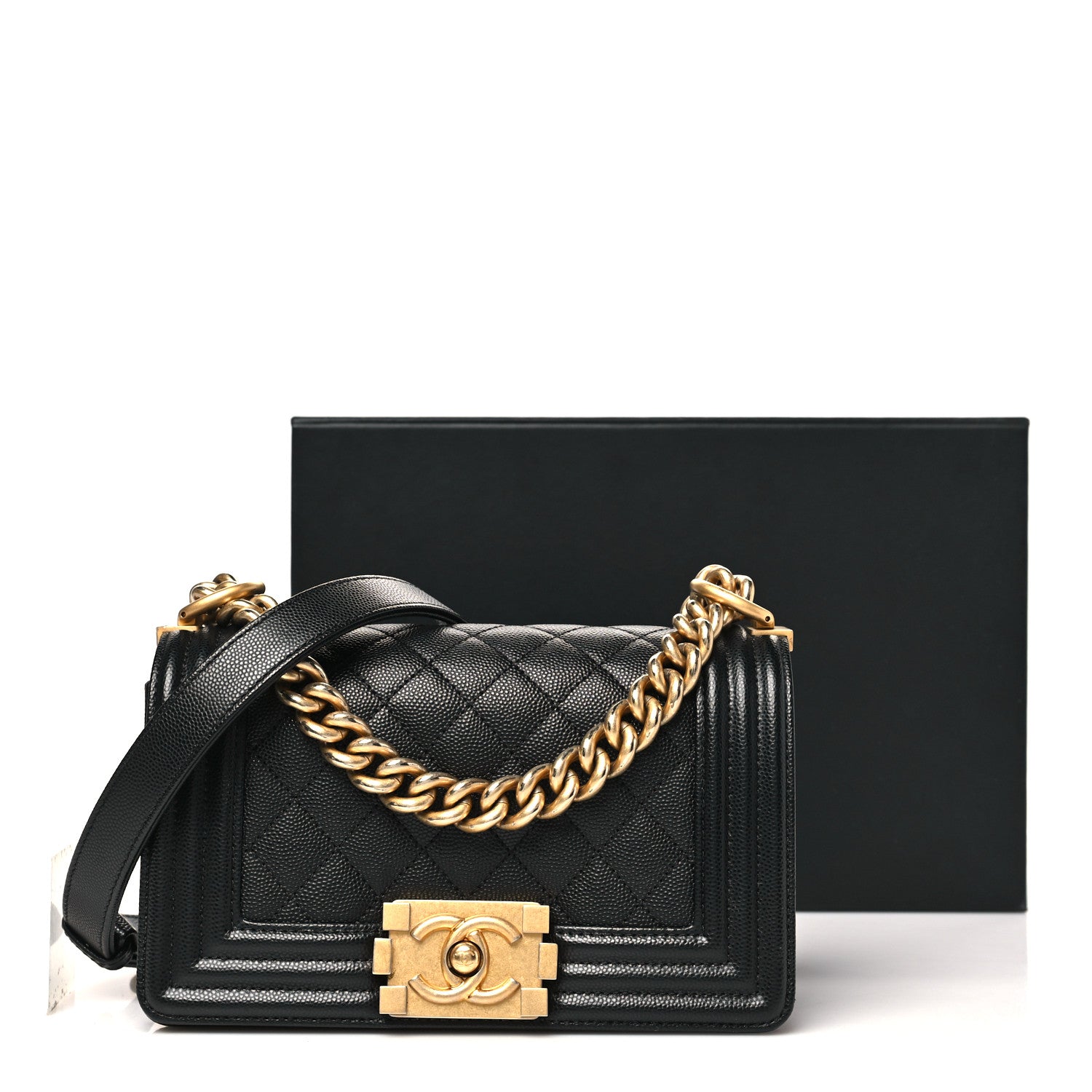 Chanel Caviar Quilted Small Boy Flap Black 11 of 11