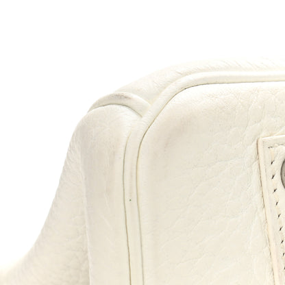 Hermes Taurillon Clemence Birkin 35 White 8 of 24