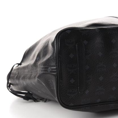MCM Visetos Large Liz Reversible Shopper Tote Black 6 of 15