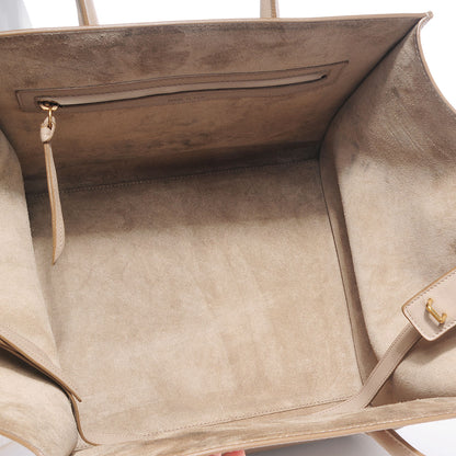 Celine Supple Calfskin Medium Phantom Luggage Beige 6 of 9