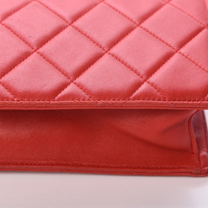 Chanel Lambskin Quilted Large Golden Class Flap Red 13 of 18