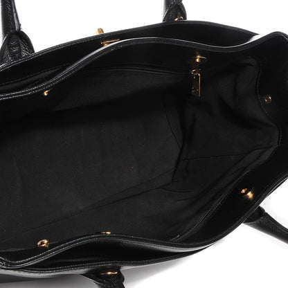 Chanel Calfskin Cerf Executive Shopper Tote Black 5 of 11