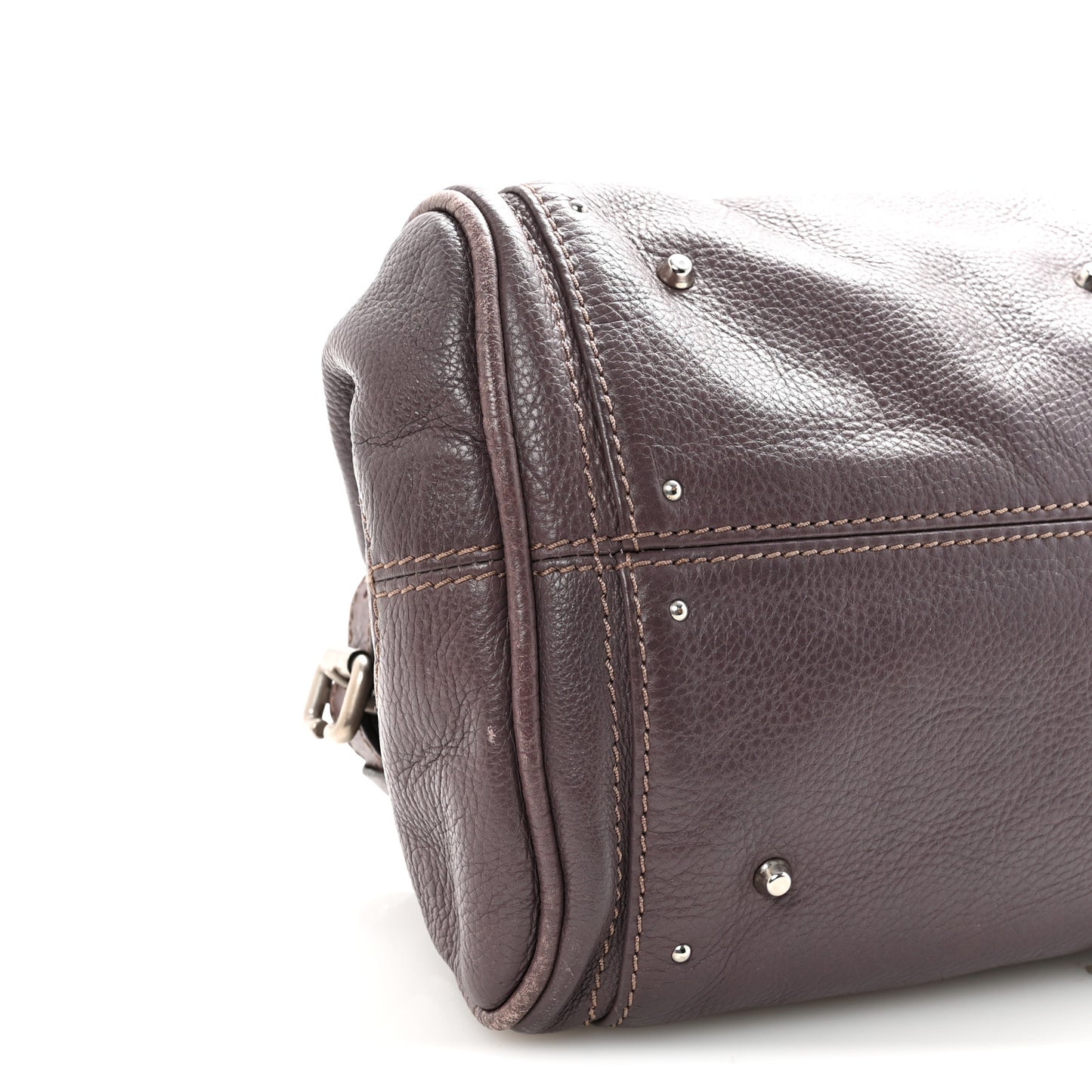 Calfskin Medium Paddington Satchel Purple