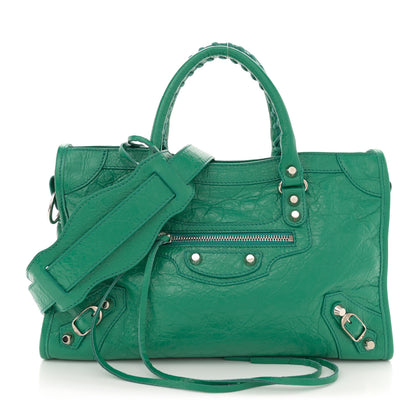 Balenciaga Agneau Classic Silver Hardware S City Magic Green 1 of 14