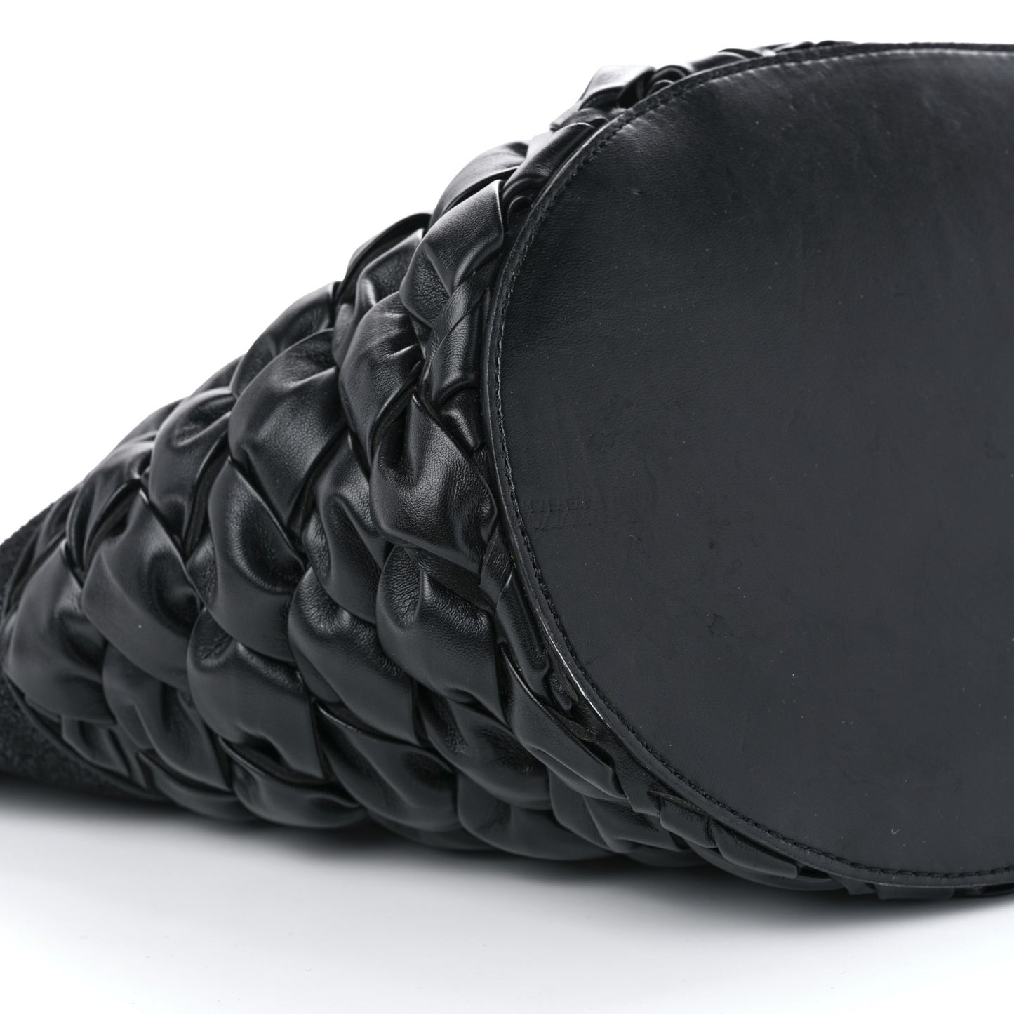 Shaggy Deer Alter Mat Half Woven Large Falabella Tote Black