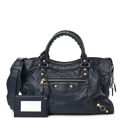 Balenciaga Agneau Giant 12 Gold Hardware City Bleu Obscur 1 of 10