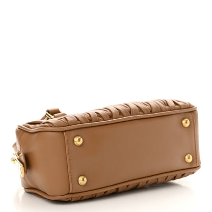 Miu Miu Nappa Matelasse Regular Arcadie Top Handle Bag Caramel 4 of 10