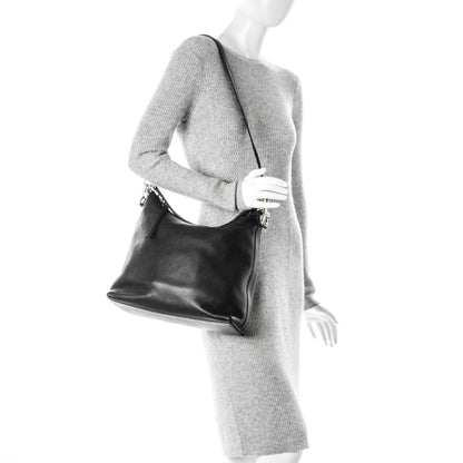 Gucci Pebbled Calfskin Small Miss GG Hobo Black 2 of 7