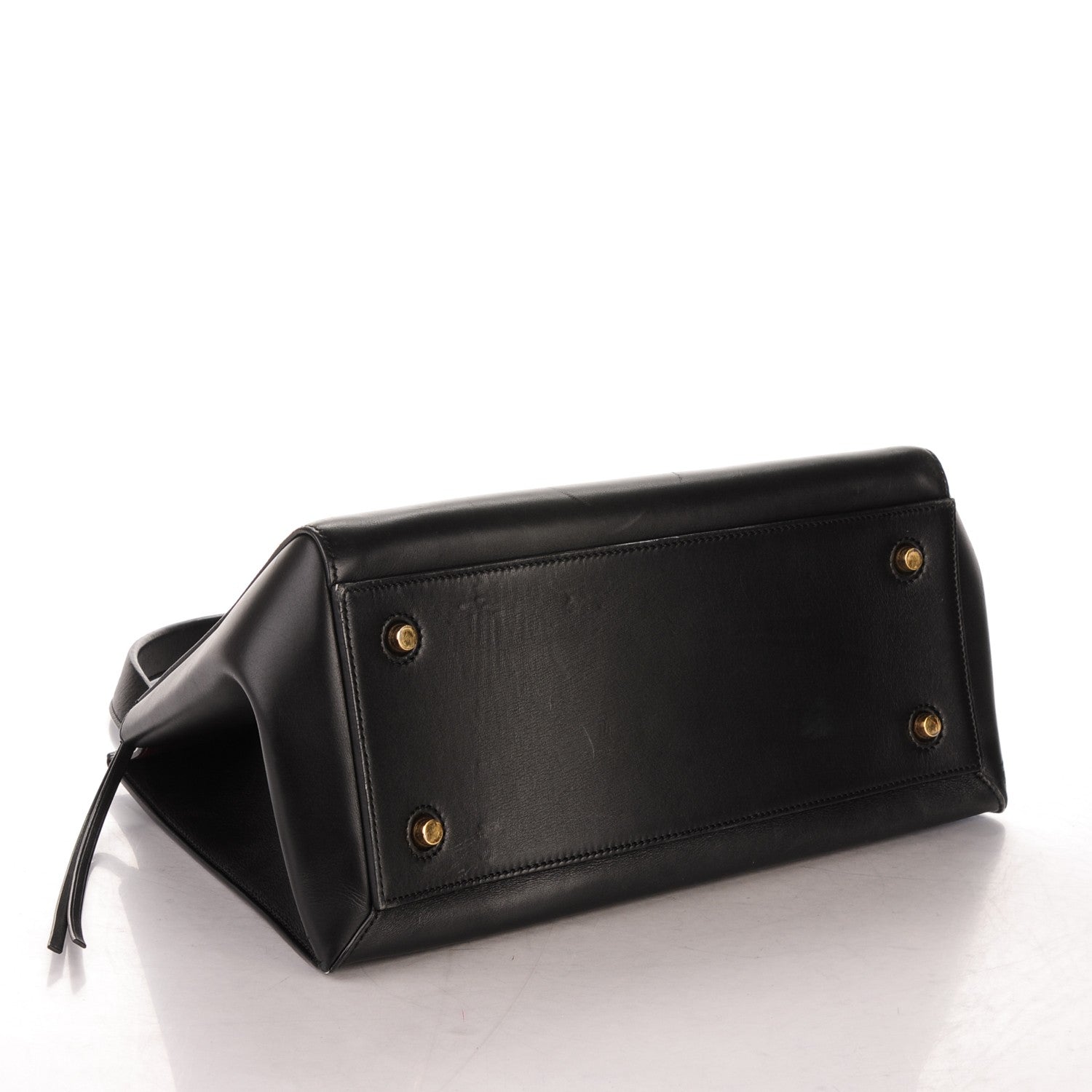 Celine Smooth Calfskin Medium Edge Shoulder Bag Black 4 of 10