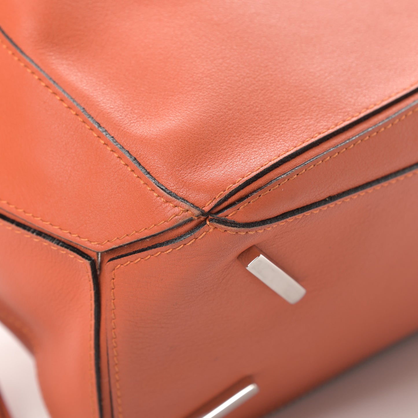 Calfskin Medium Puzzle Bag Coral