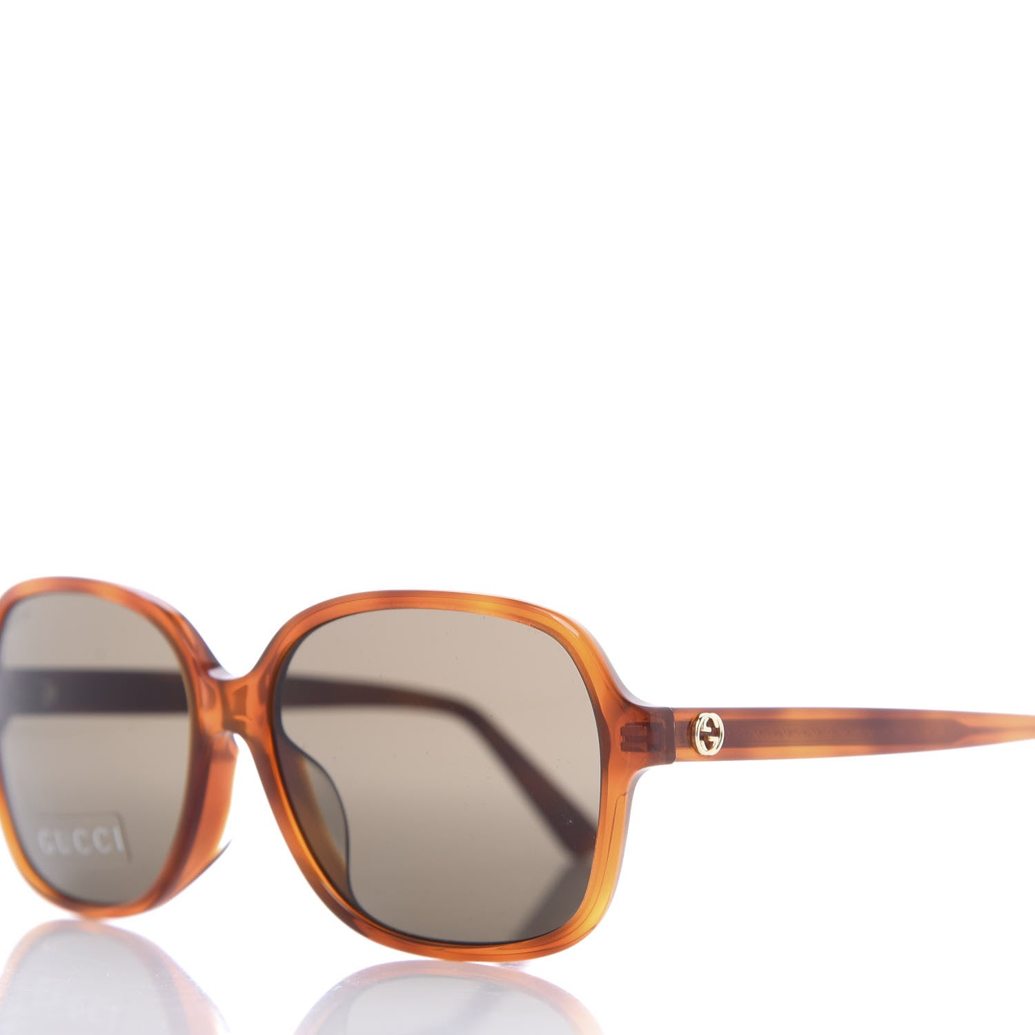 Gucci Acetate Square Frame Sunglasses GG 3834/F/S Brown 7 of 8