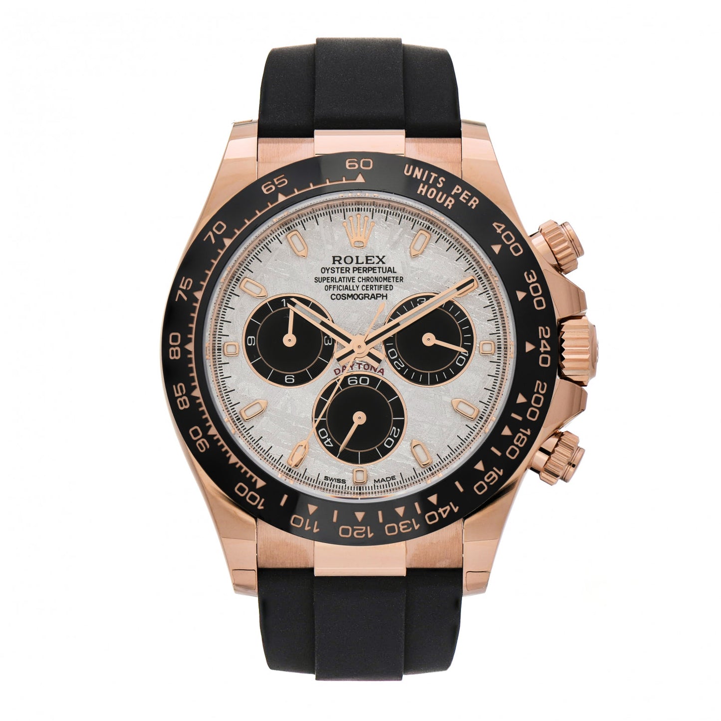 18K Everose Gold Oysterflex Meteorite 40mm Oyster Perpetual Cosmograph Daytona Watch 116515LN