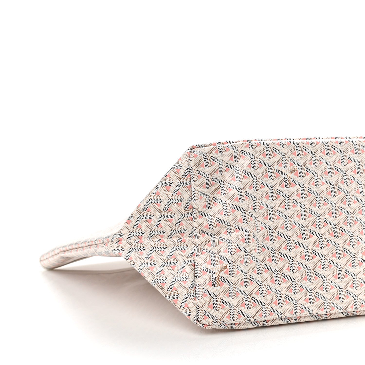 Goyard Goyardine Saint Louis Claire Voie GM White Pink 10 of 11