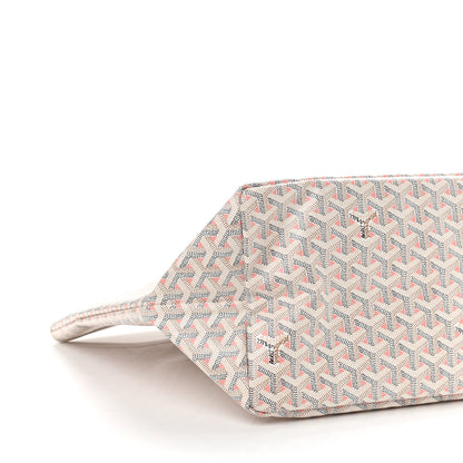 Goyard Goyardine Saint Louis Claire Voie GM White Pink 10 of 11
