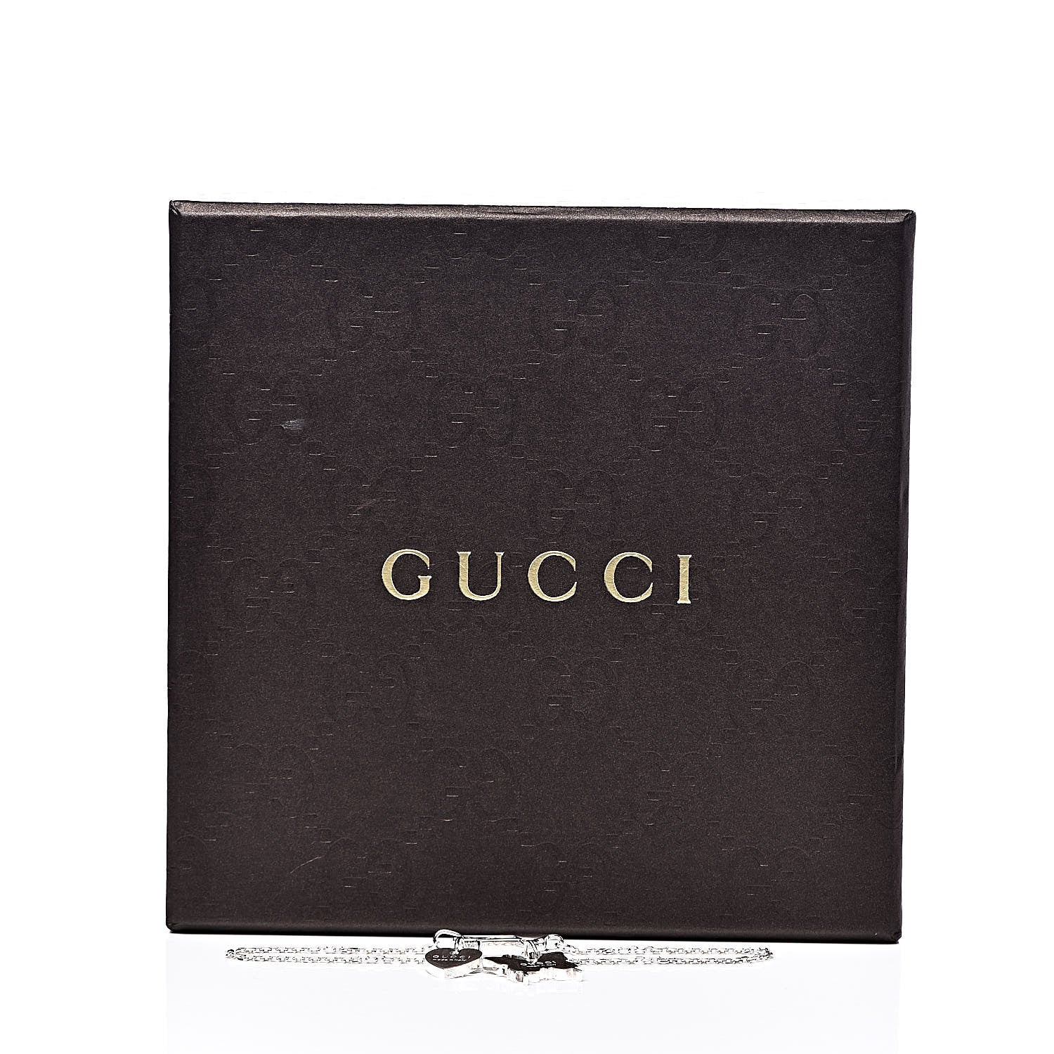 Gucci Sterling Silver Trademark Heart Butterfly Bracelet 4 of 4
