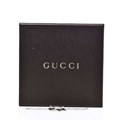 Gucci Sterling Silver Trademark Heart Butterfly Bracelet 4 of 4