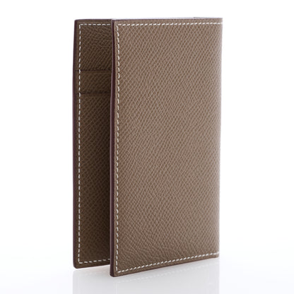 Hermes Epsom MC2 Euclide Card Holder Case Etoupe 4 of 7