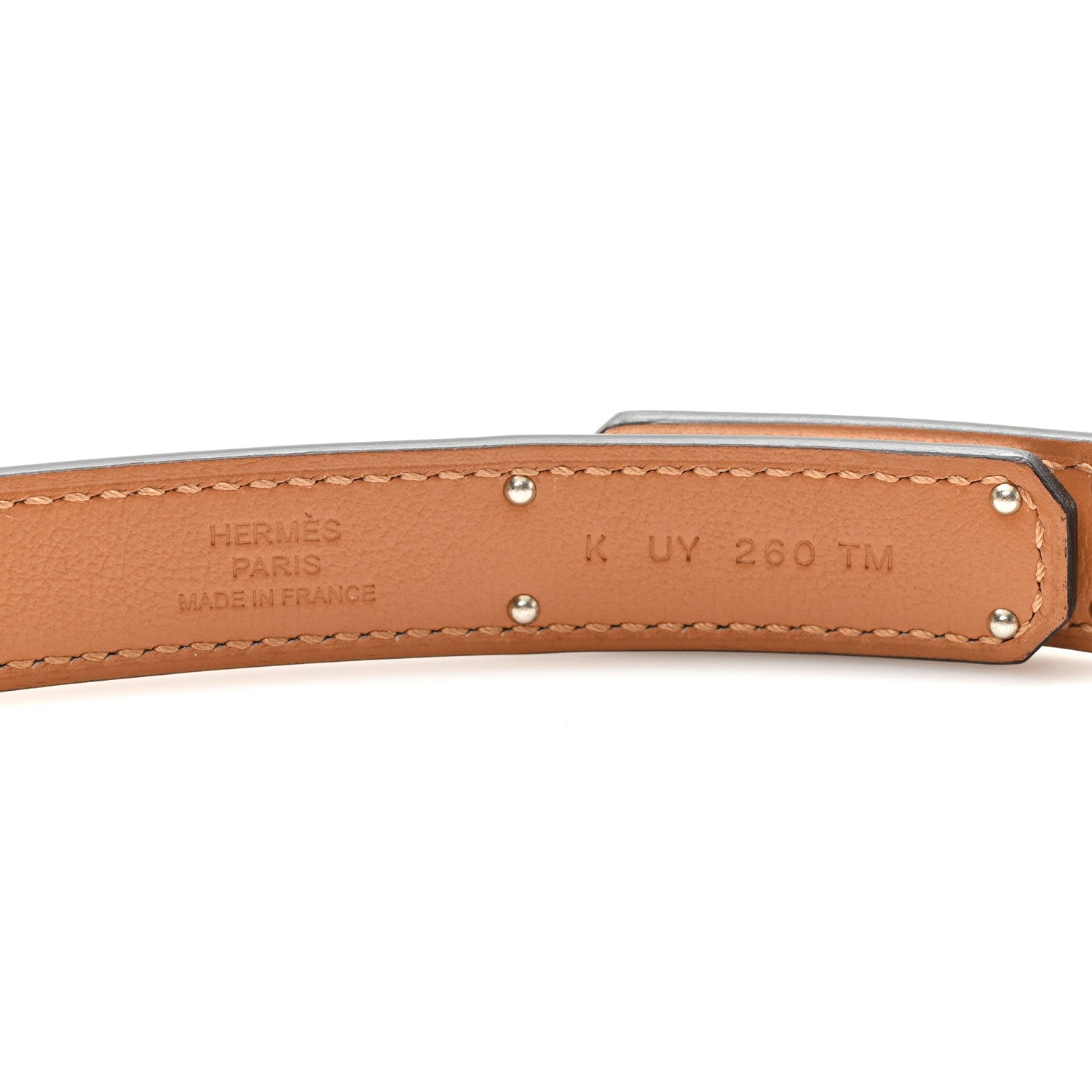 Hermes Epsom Kelly Belt White 3 of 4
