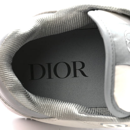 Christian Dior Smooth Calfskin Oblique Galaxy Perforated Mens B27 Low Top Sneakers 40 Beige Grey 7 of 9