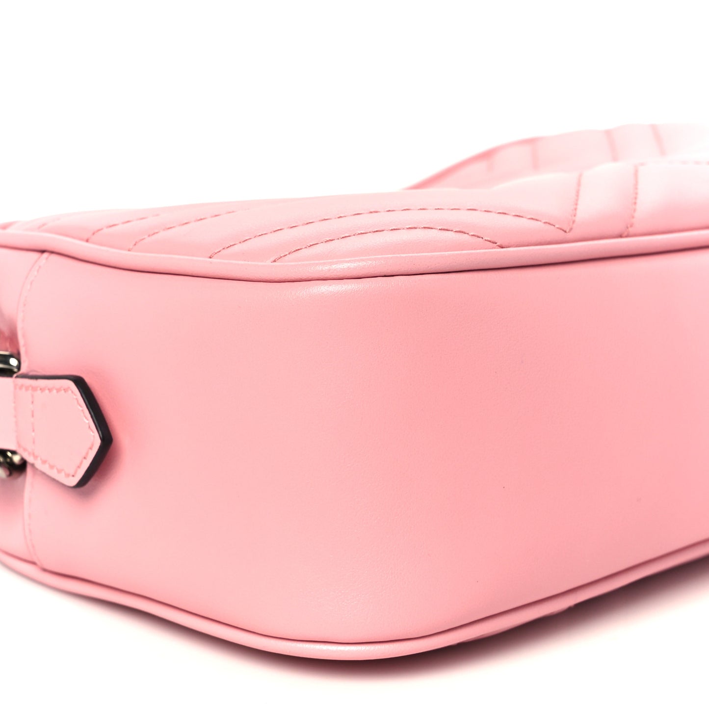 Calfskin Matelasse Small GG Marmont Chain Shoulder Bag Wild Rose