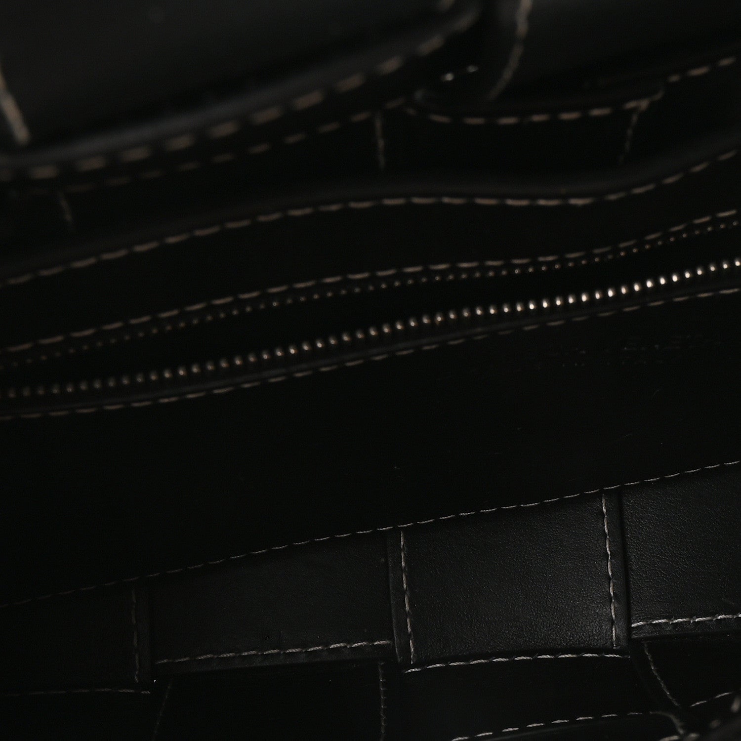 Bottega Veneta Calfskin Maxi Intrecciato Edge Stitch Cassette Crossbody Bag Black 5 of 10