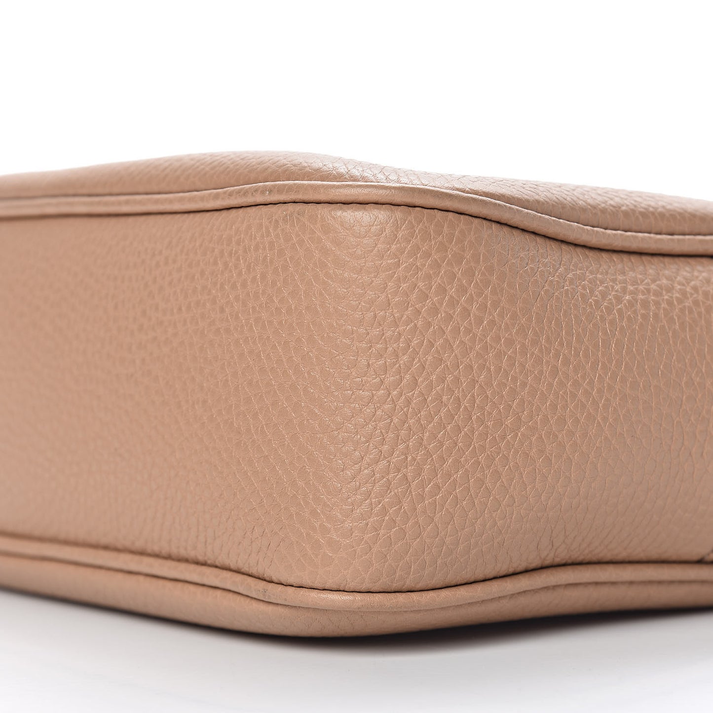 Pebbled Calfskin Small Soho Disco Bag Rose Beige
