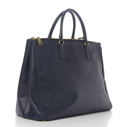 Prada Saffiano Large Galleria Double Zip Tote Baltico 3 of 14