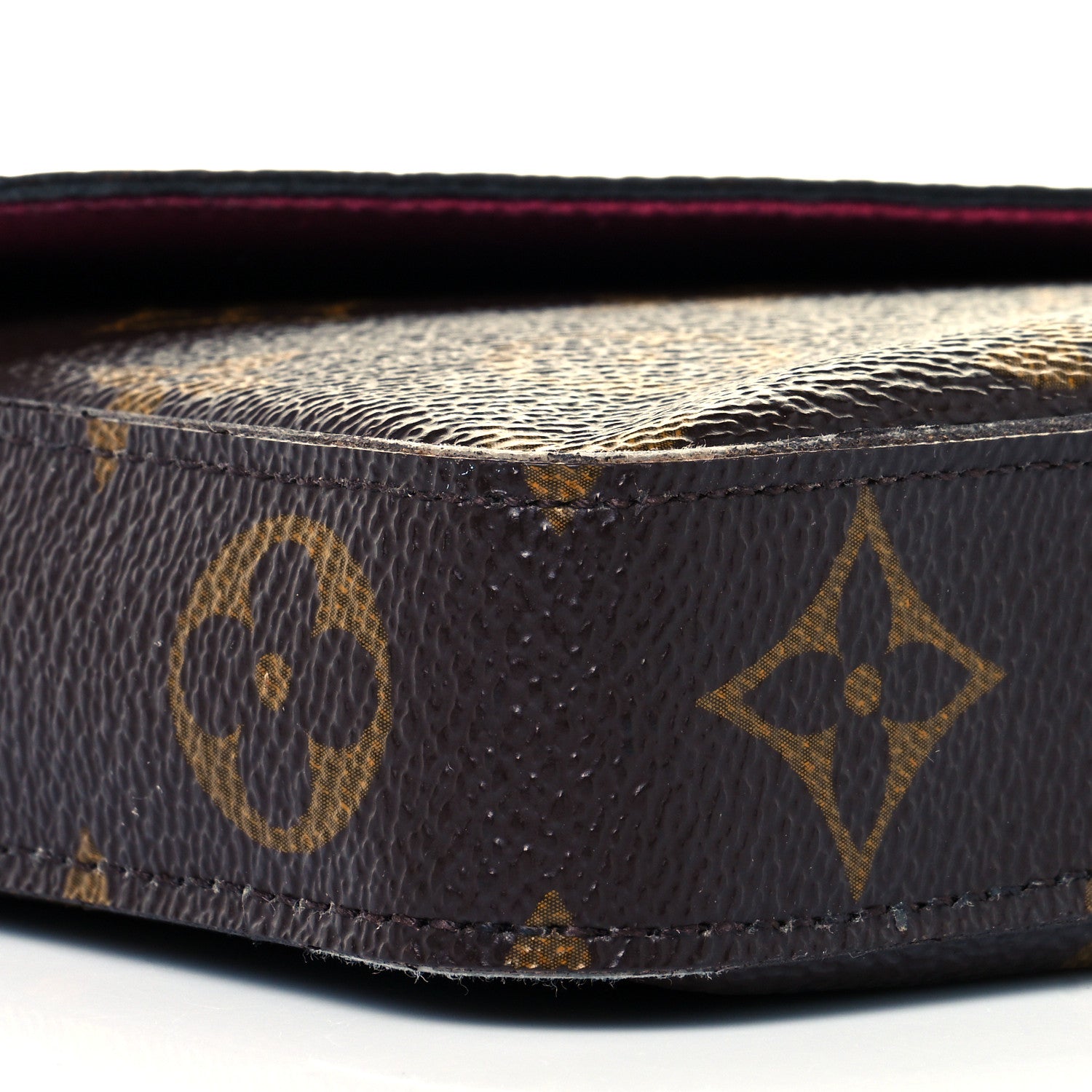 Louis Vuitton Monogram Pochette Felicie Chain Wallet Fuchsia 9 of 10