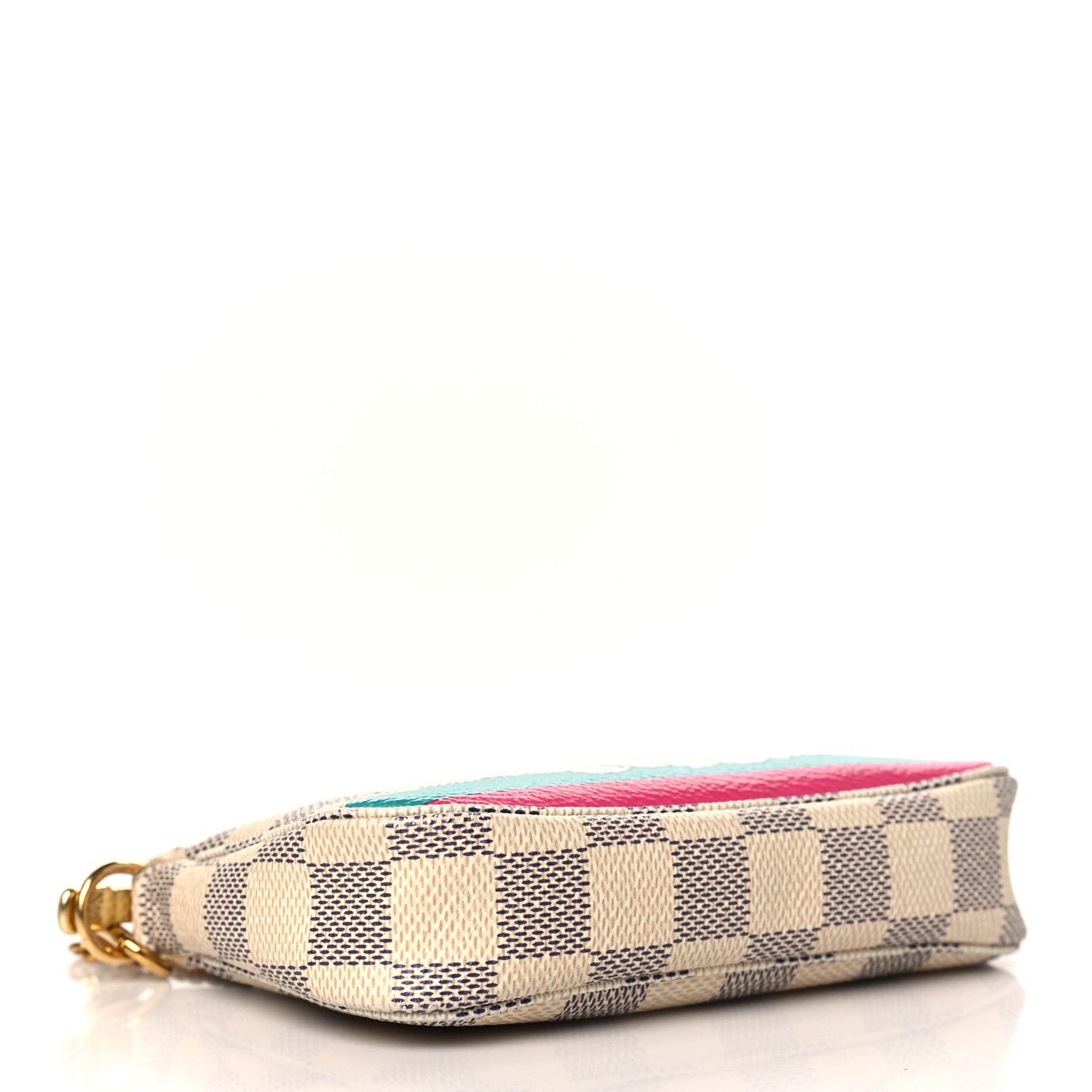 Louis Vuitton Damier Azur 2015 Christmas Animation Mini Pochette Accessories 4 of 9