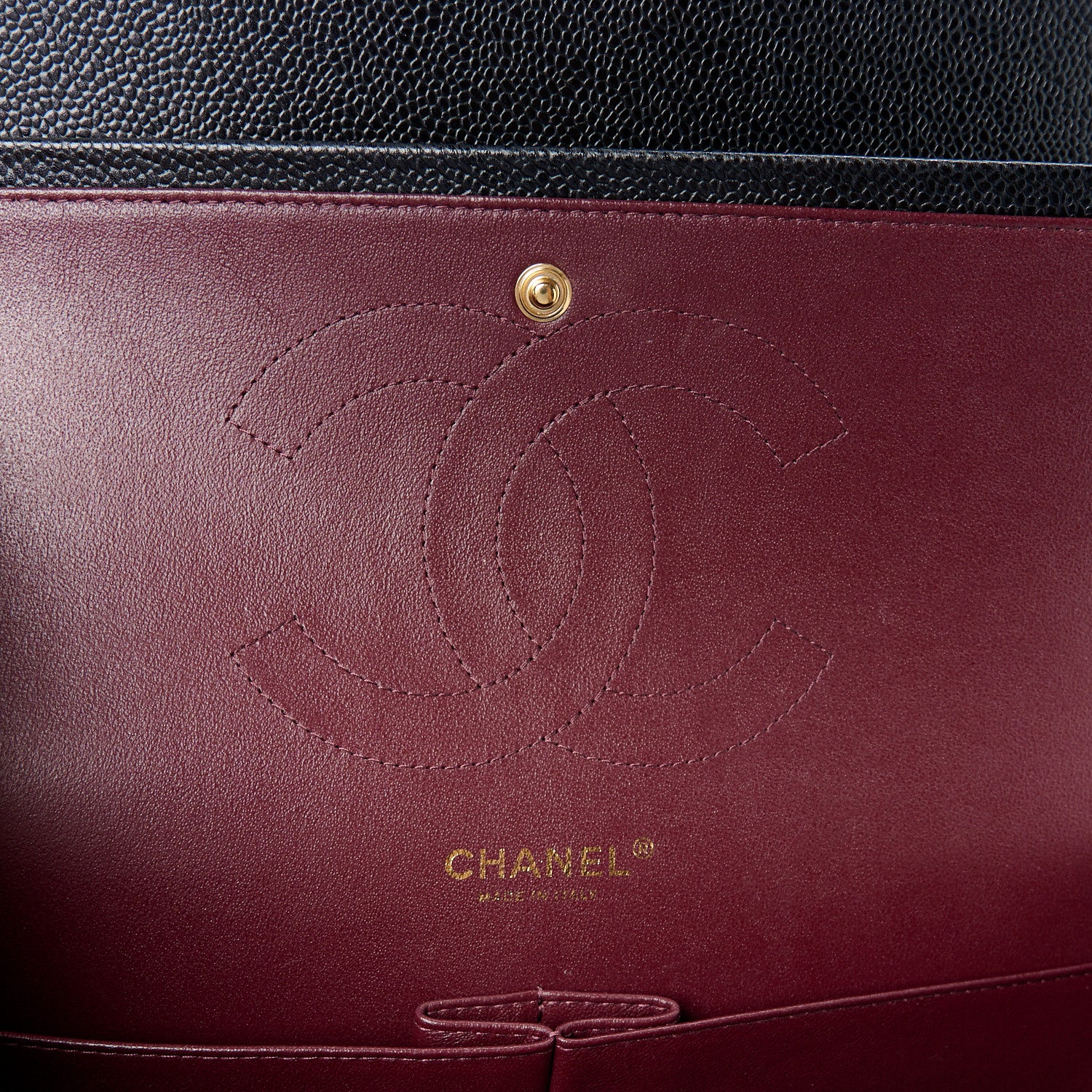 Chanel Caviar Quilted Jumbo Double Flap Black 6 of 11