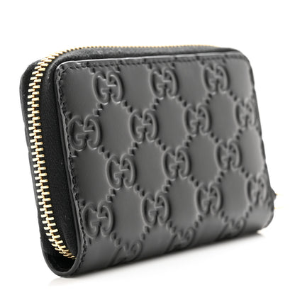 Gucci Guccissima Zip Around Card Case Black 2 of 6