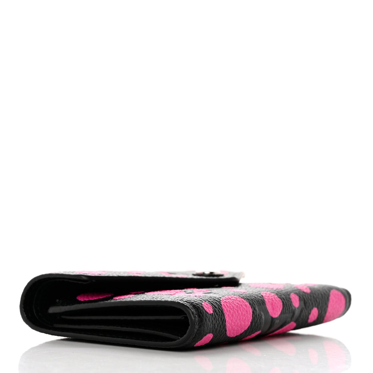 LV X YK Empreinte Monogram Victorine Wallet Black Fuchsia