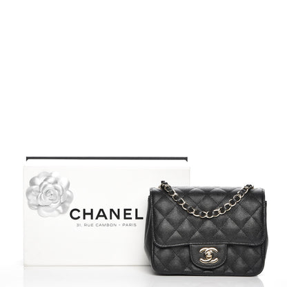 Chanel Caviar Quilted Mini Square Flap Black 8 of 8