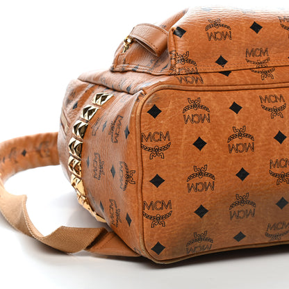 MCM Visetos Medium Side Studs Stark Backpack Cognac 8 of 11