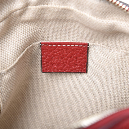 Gucci Pebbled Calfskin Small Soho Disco Bag Tabasco Red 7 of 9